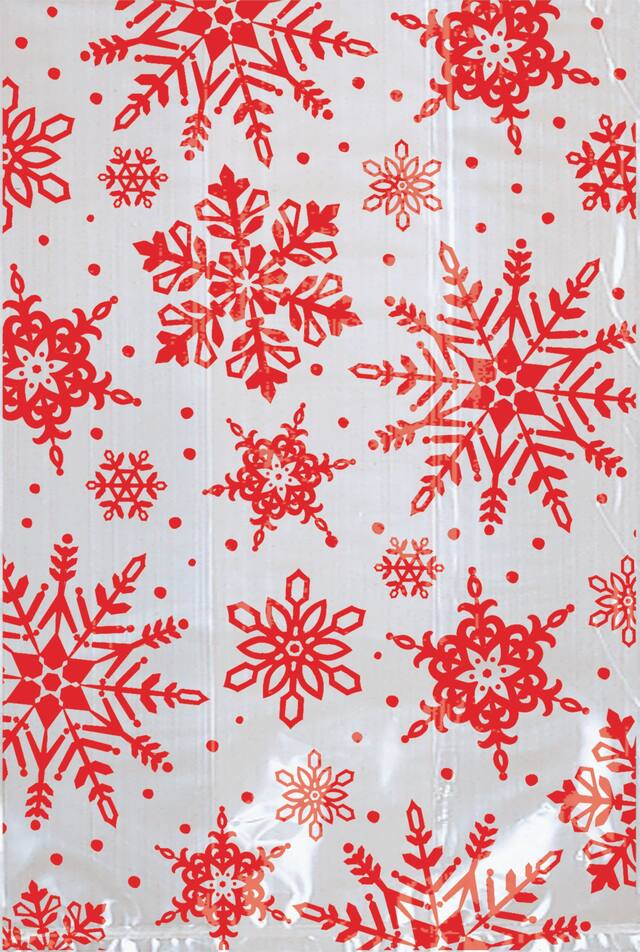 Mini Snowflake Treat Bags, 25-pk Overhead_Flat