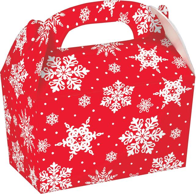 Boîtes à pignon à motif flocon de neige, paq. 5 Front_Angled_Right