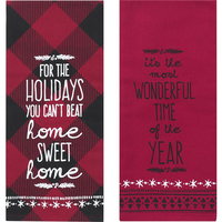 Cozy Plaid Kitchen Towels, 2-pk Front_Flat