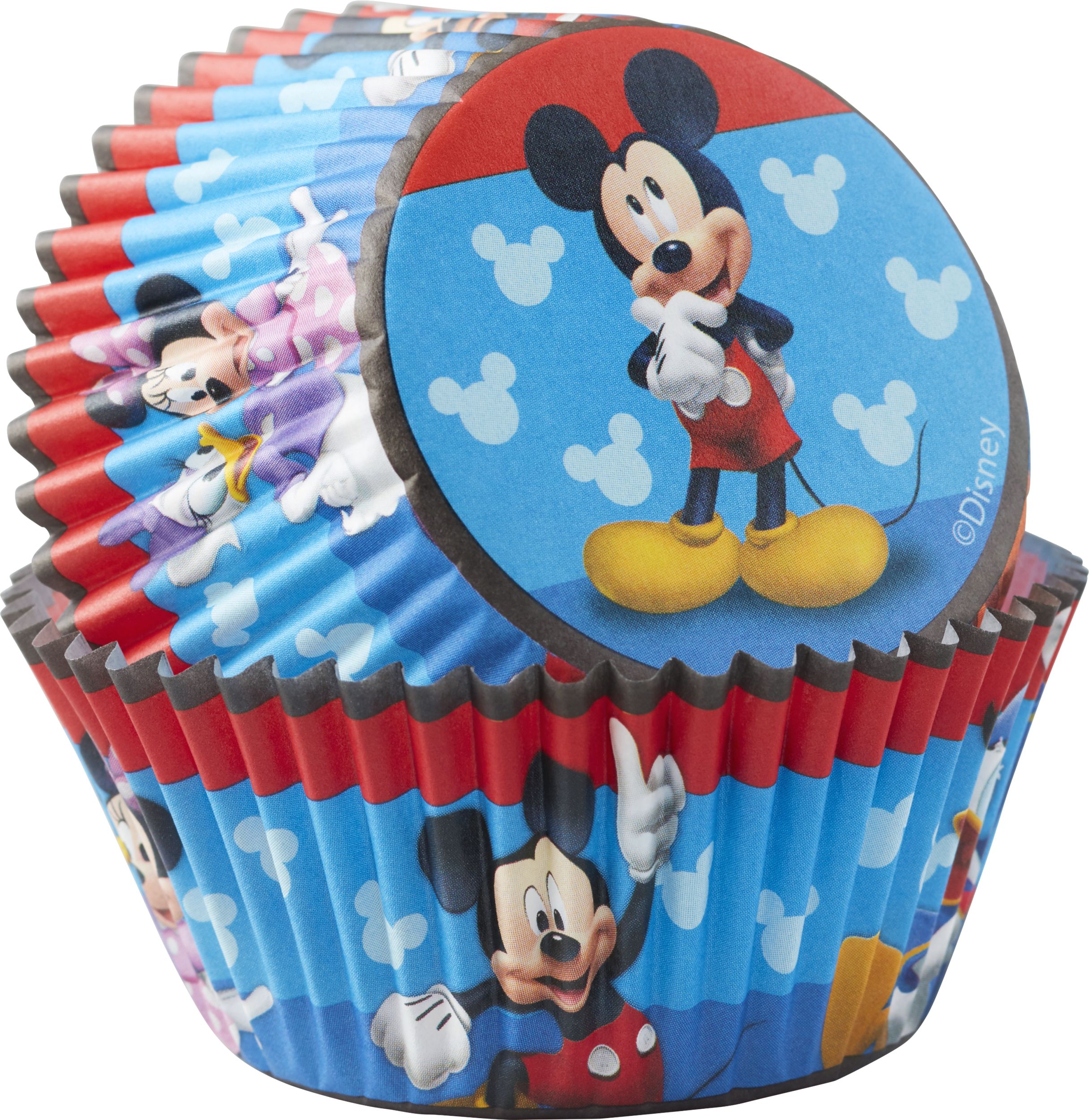 Disney Mickey Mouse Clubhouse Wilton Baking Cups, Blue/Red, 2-in, 50-pk, for Birthday Party Composite_or_Mixed