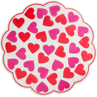 Napperons en dentelle de la Saint-Valentin, paq. 18 Overhead_Flat