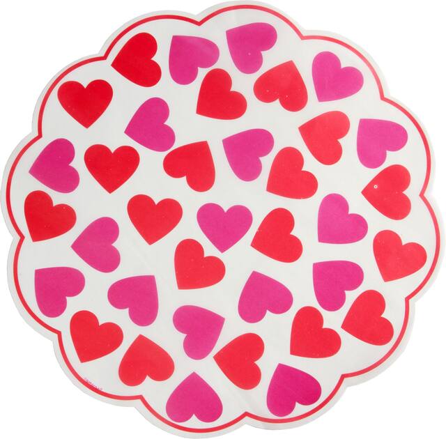 Valentine's Day Doilies, 18-pk Overhead_Flat
