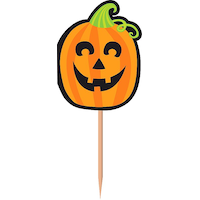 Cute Halloween Cupcake Picks, 36-pk Front_Flat