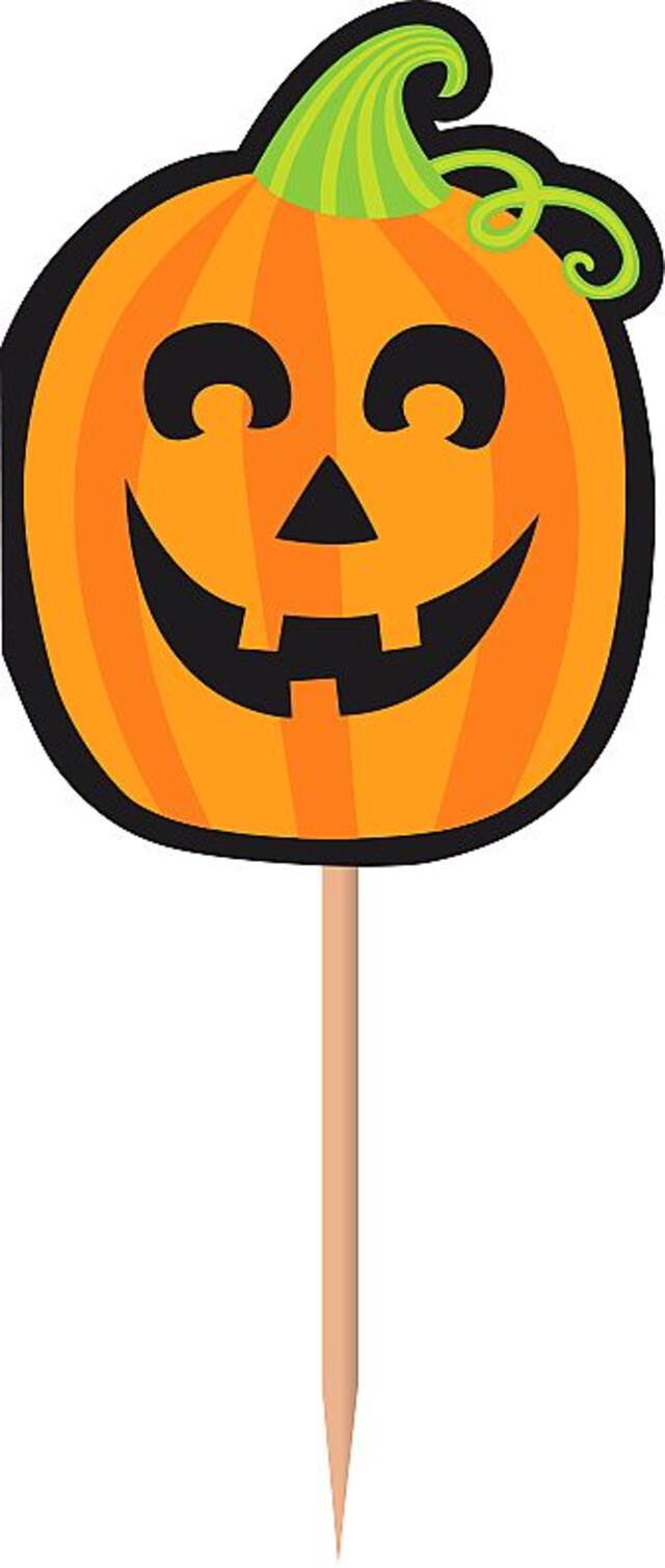 Piquets à petits gâteaux mignons d'Halloween, paq. 36 Front_Flat