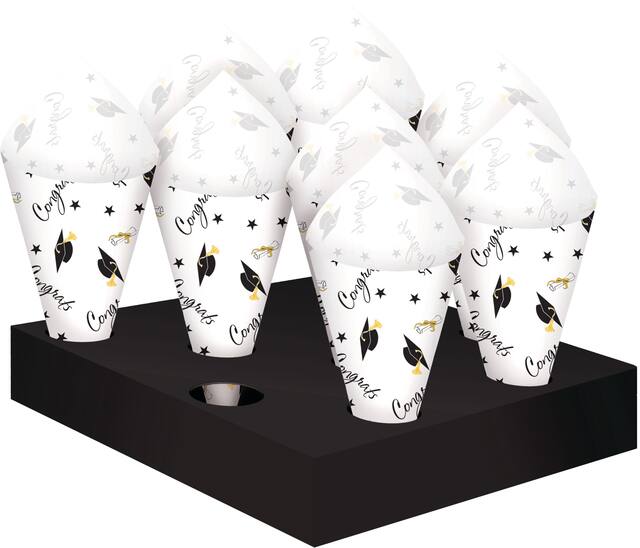 Congrats Graduation Snack Cone Kit, 40-pk Composite_or_Mixed