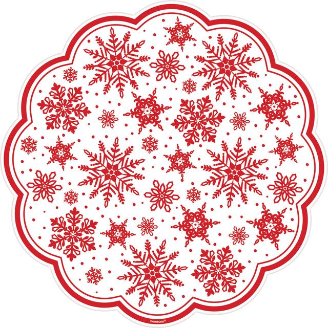 Snowflake Doilies, 18-pk Overhead_Flat
