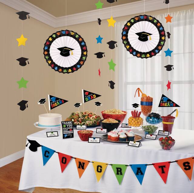 Multi-Colour Graduation Buffet Decorating Kit, 23-pc Composite_or_Mixed