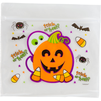 Resealable Cute Halloween Treat Bags, 30-pk Front_Flat