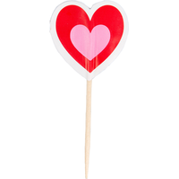 Pics en forme de coeur pour Saint-Valentin/fête, rouge, paq. 36 Front_Flat