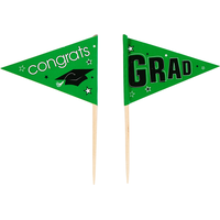 Cure-dents à drapeau Remise des diplômes, paq. 36 Front_Flat