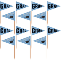 Cure-dents à drapeau Remise des diplômes, paq. 36 Front_Flat