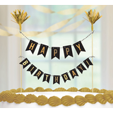 Banderole décoration de gâteau Joyeux anniversaire Front_Flat