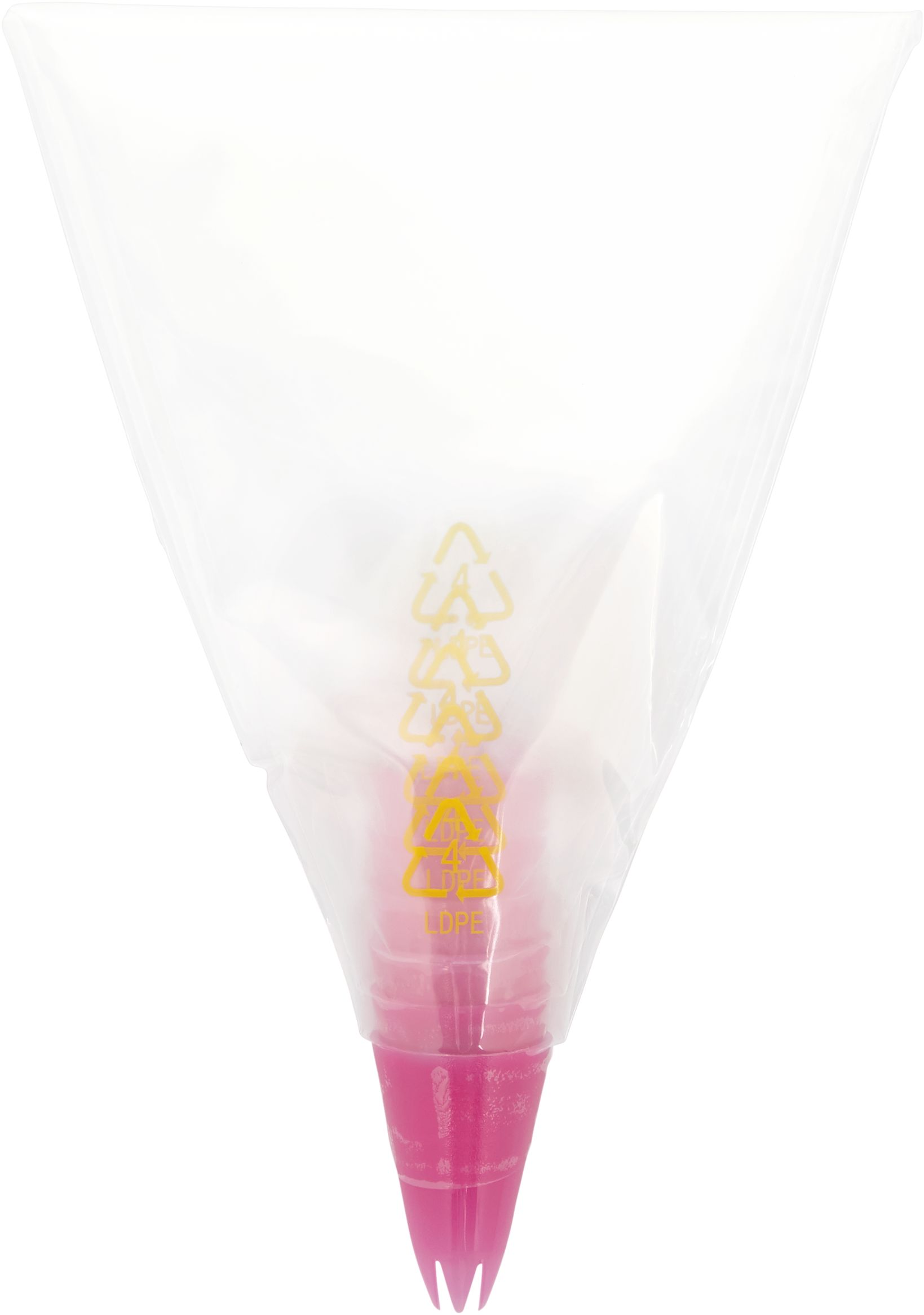 Wilton Disposable Piping Decorating Bag Tip Fuse, Clear, 6-pk, for Baking/Cake Decoration Front_Flat