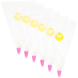 Wilton Disposable Piping Decorating Bag Tip Fuse, Clear, 6-pk, for Baking/Cake Decoration Front_Flat