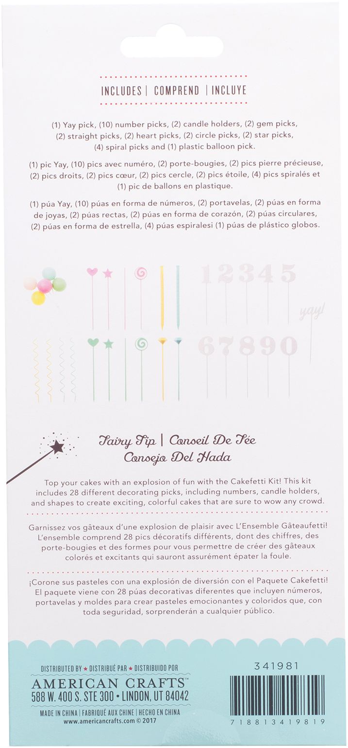 Sweet Tooth Fairy Cakefetti Kit, 28-pc Back_Flat