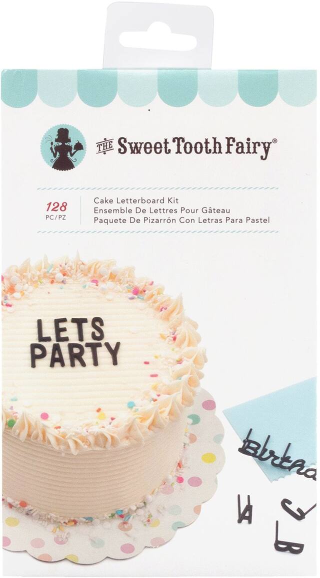 Sweet Tooth Fairy Cake Letterboard Kit, 128-pc Front_Flat