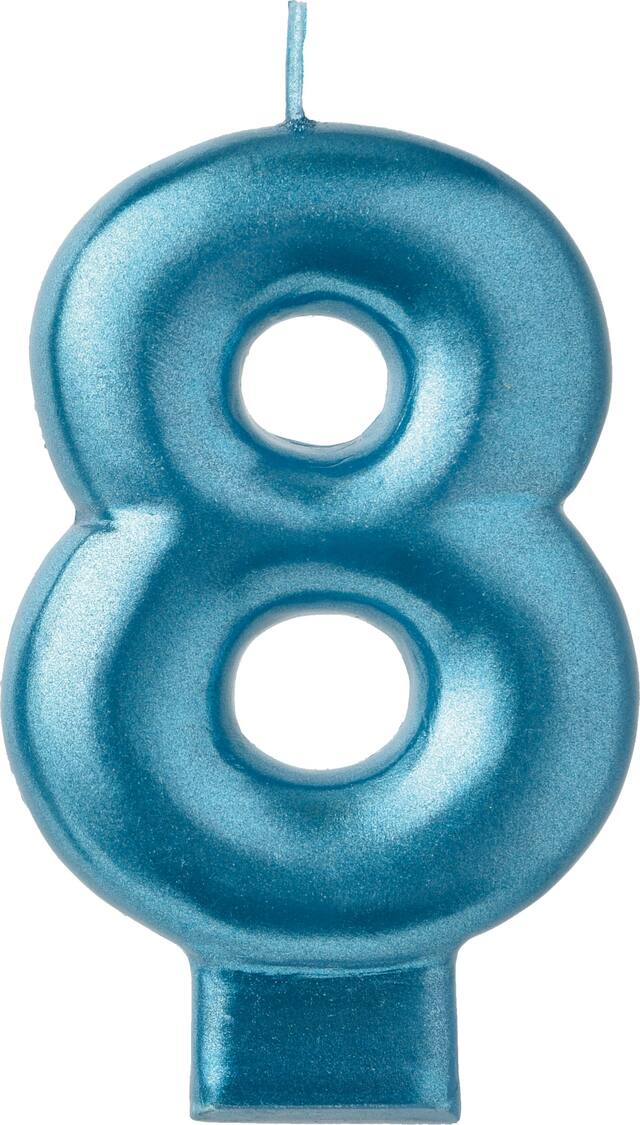 BOUGIE 8, ROSE, 3 PO