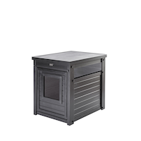 New Age Pet® LitterLoo® Cat Litter Box Cover & End Table, Assorted Colours Front_Three_Fourths_Angled_Left