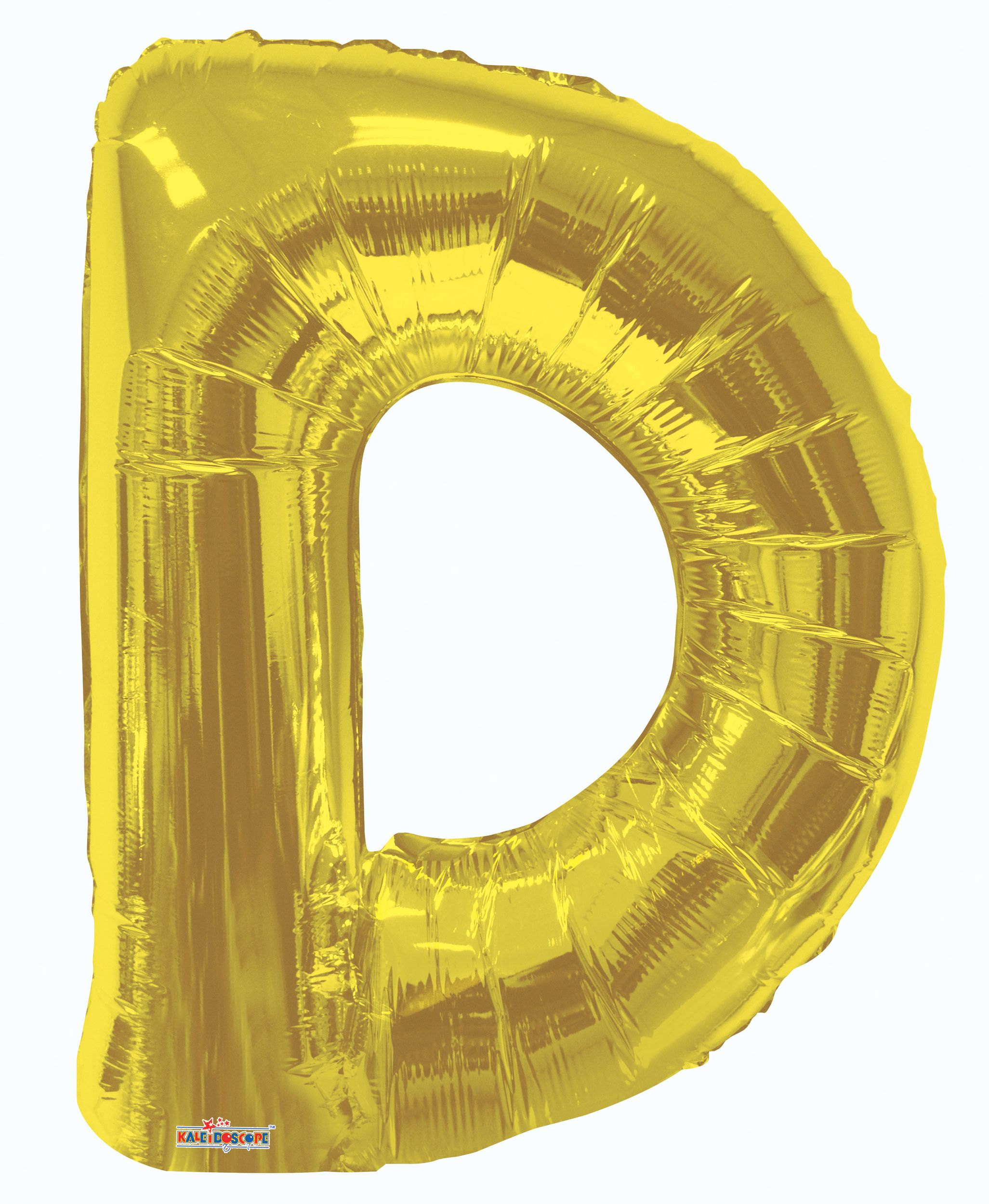 “DAD” Foil Letter Balloon Bouquet, Gold, 3-pk, Helium Inflation & Ribbon Included for Father's Day Front_Flat