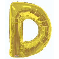¿DAD¿ Foil Letter Balloon Bouquet, Gold, 3-pk, Helium Inflation & Ribbon Included for Father's Day
