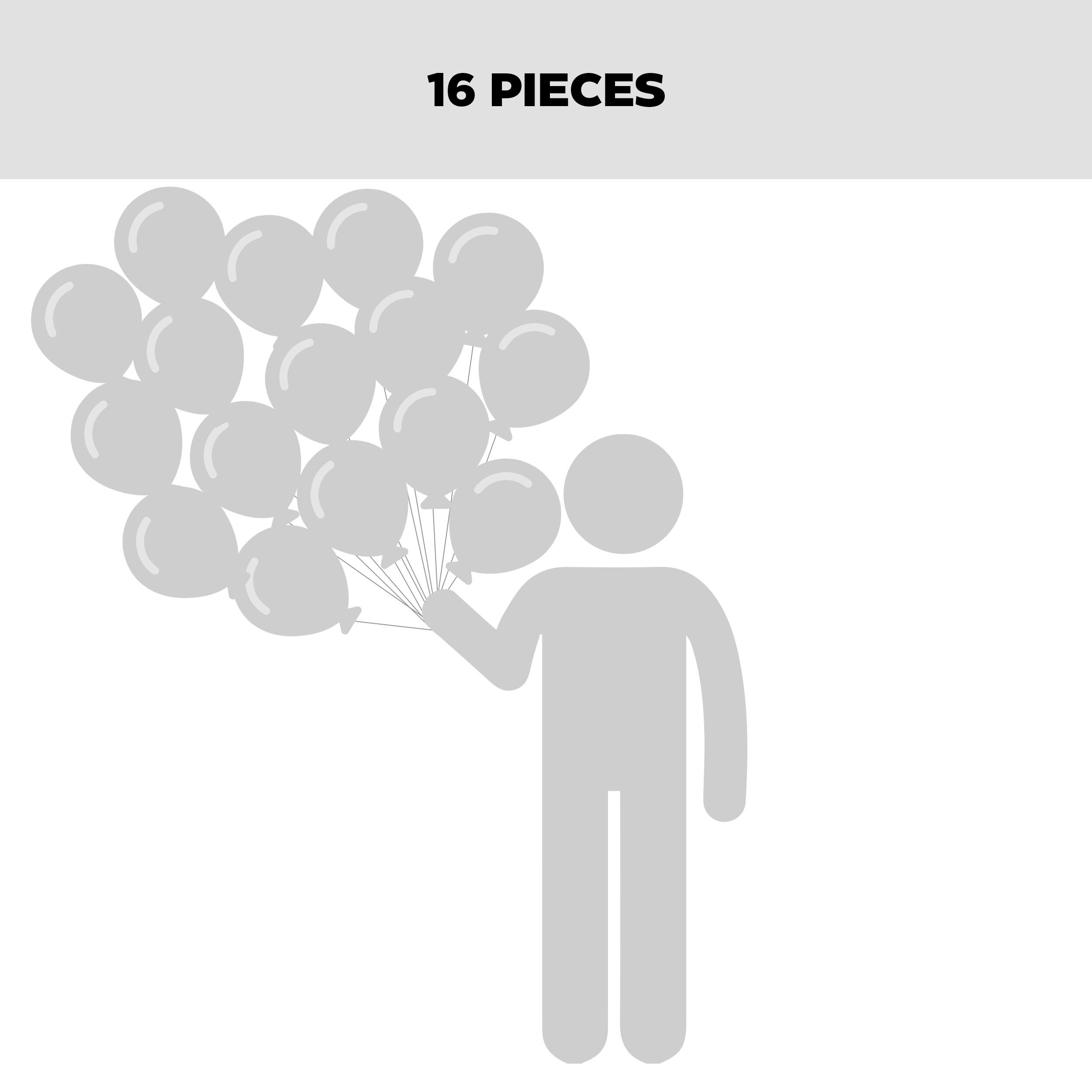 "Happy New Year" Round Satin Foil Balloon Bouquet with Foil Balloons, Gold/Black, 12-pk, Helium Inflation & Ribbon Included for New Year's Eve Front_Flat