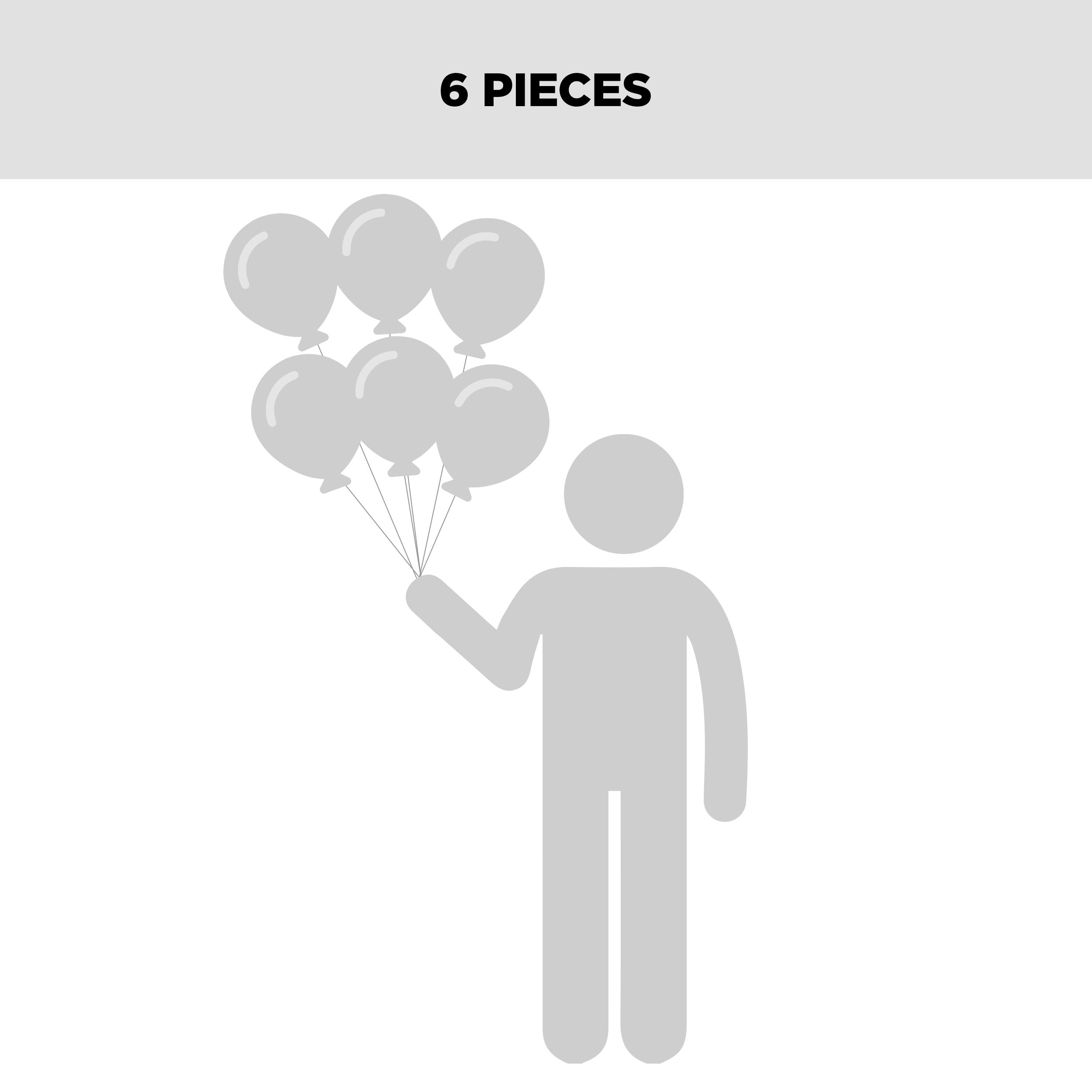 "Happy New Year" Round Satin Foil Balloon Bouquet with Foil Balloons, Gold/Black, 6-pk, Helium Inflation & Ribbon Included for New Year's Eve Front_Flat