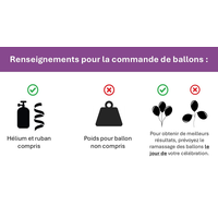 Ballon en aluminium satiné mortier couleurs de l'école Congrats Grad, mauve, 24 po, gonflement à l'hélium et ruban inclus, pour remise des diplômes