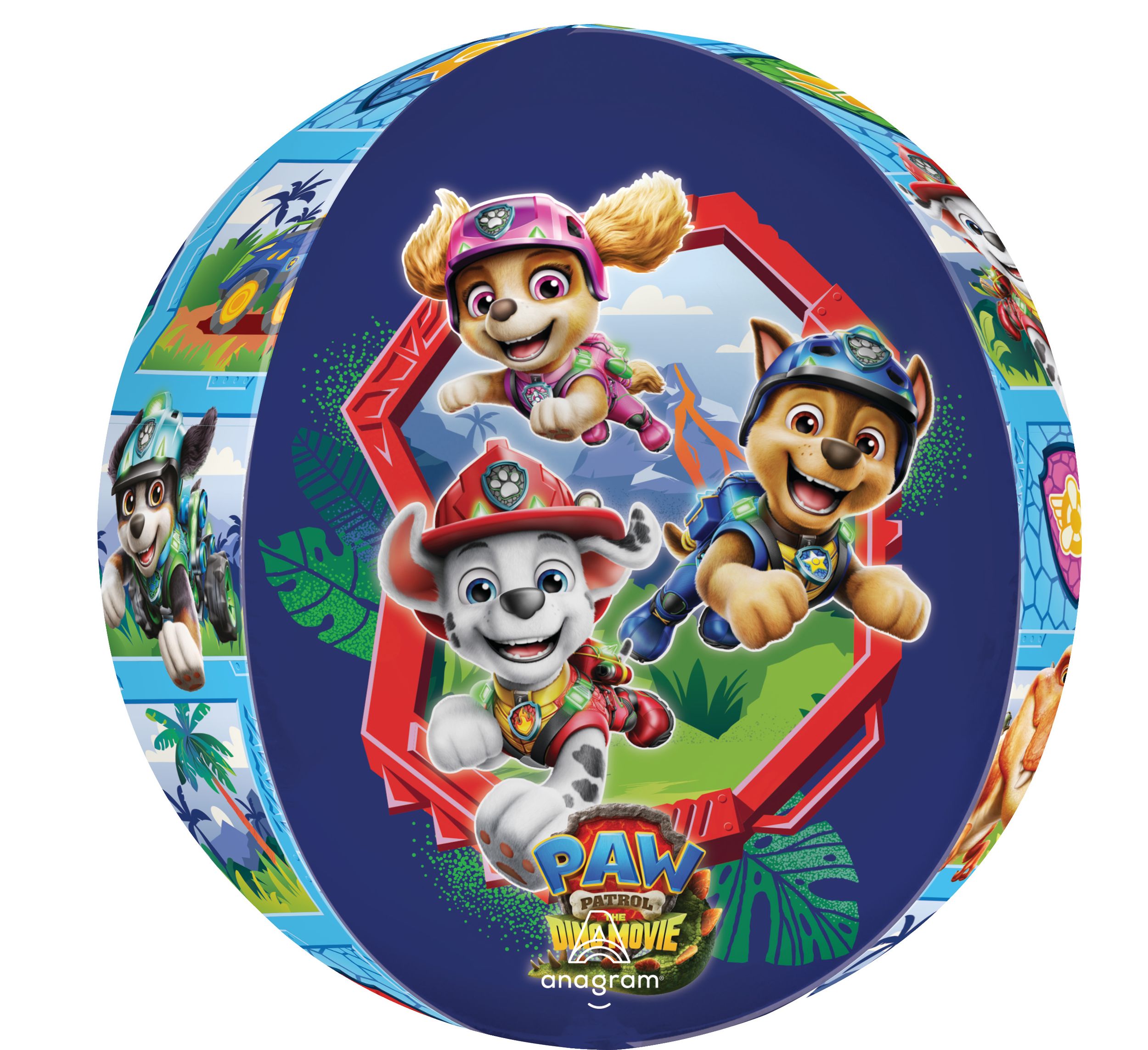 Paw Patrol, The Dino Movie Orbz Balloon Front_Flat