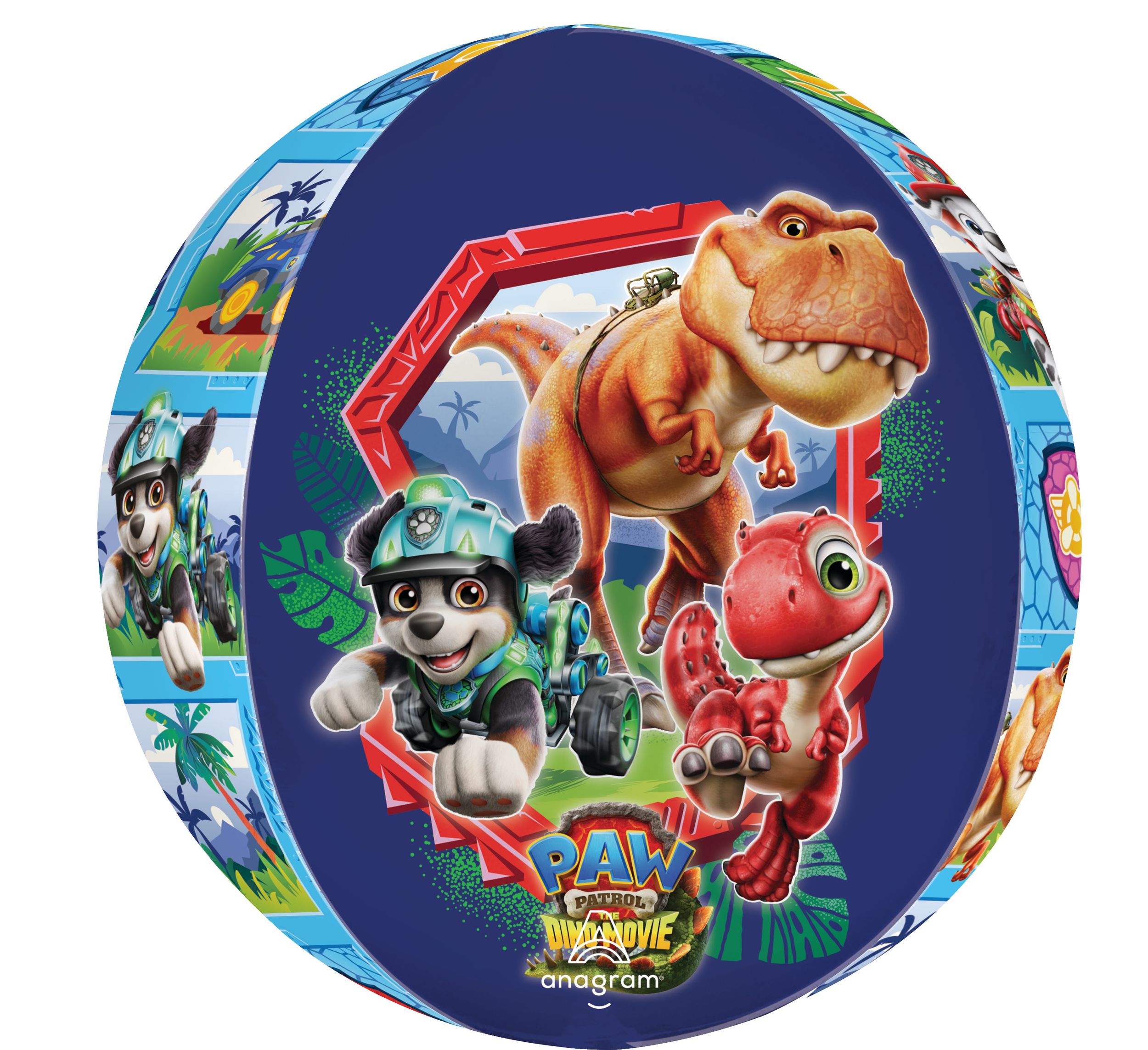 Paw Patrol, The Dino Movie Orbz Balloon Front_Flat