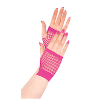 Gants sans doigts courts en filet pour adulte, noir, taille unique, accessoire de costume à porter pour l'Halloween