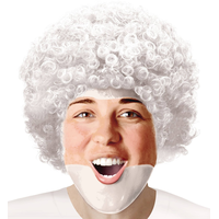 Short Curly Hairm Wig, Assorted Colours, One Size, Wearable Costume Accessory for Halloween Front_Flat