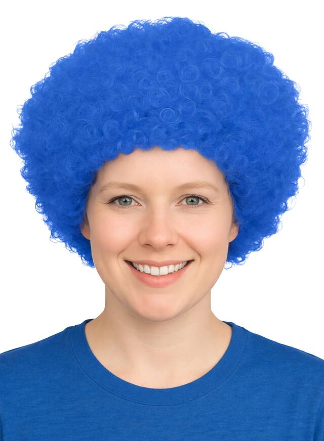 BLUE CURLY WIG