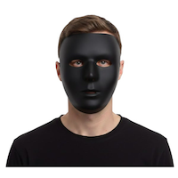 Masque intégral de base, choix de couleurs, taille unique, accessoire de costume à porter pour l'Halloween