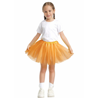 Kids' Tutu Tulle Skirt, Assorted Colours, One Size, Wearable Costume Accessory for Halloween Front_Flat