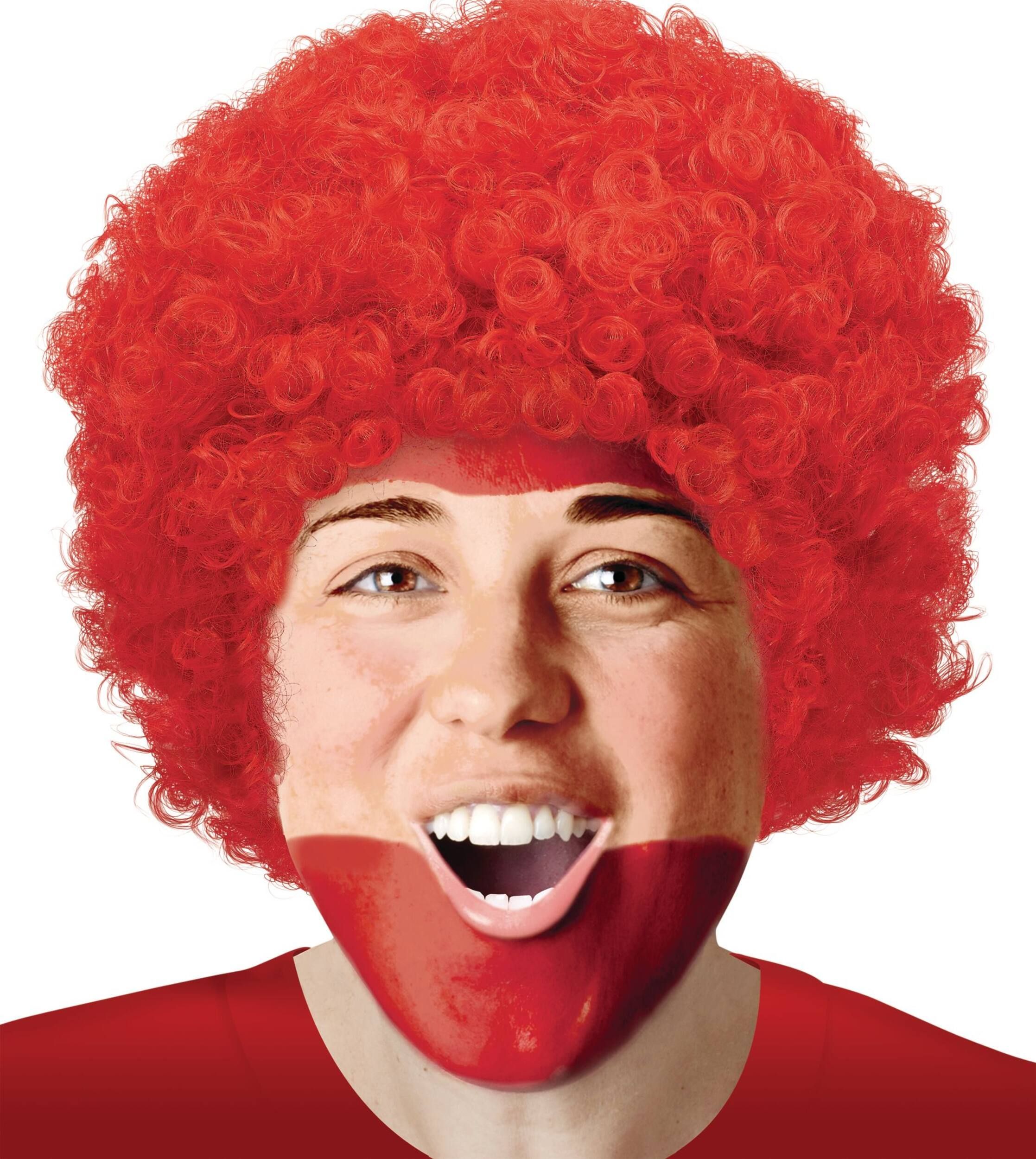 RED CURLY WIG