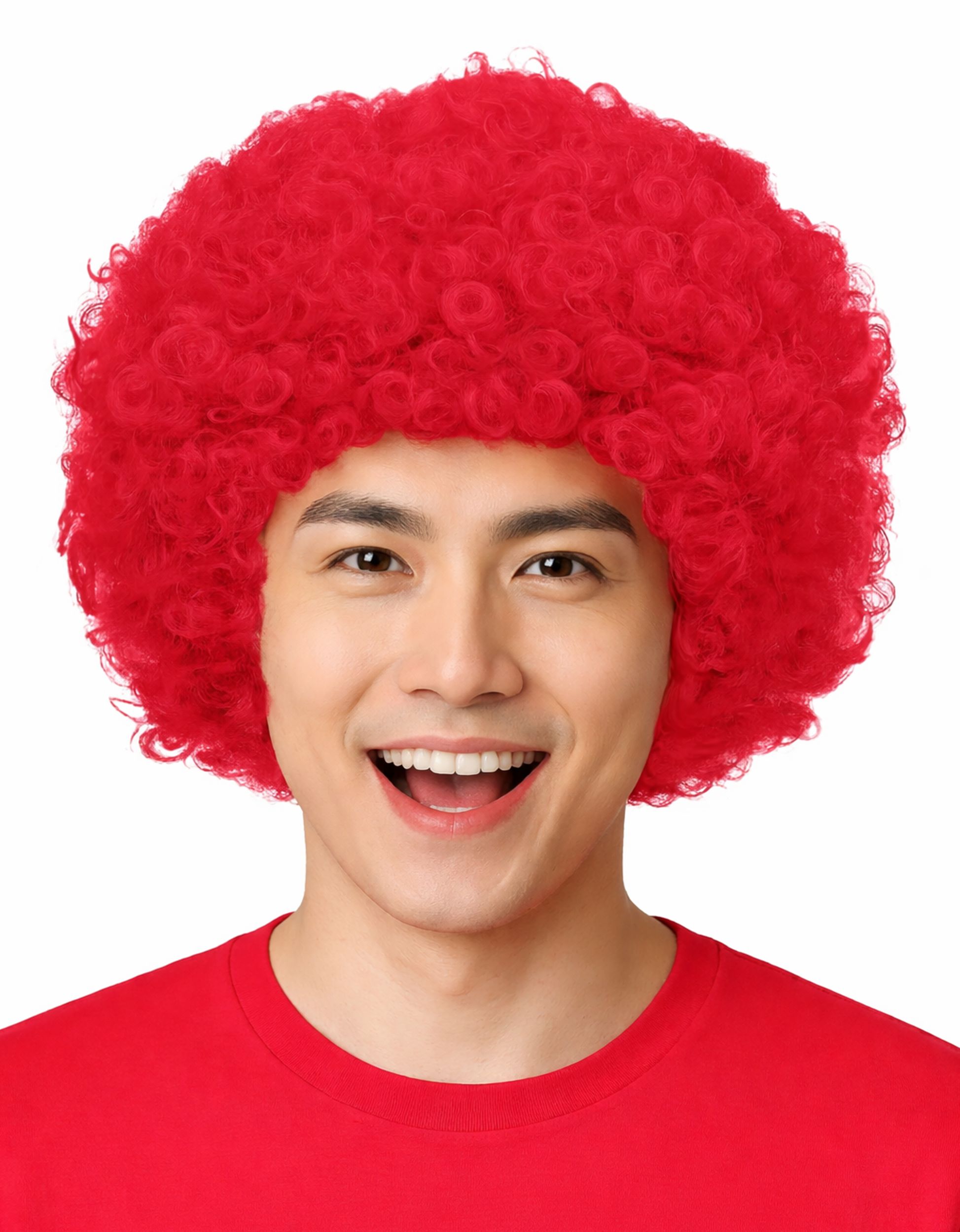 RED CURLY WIG