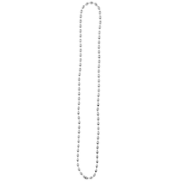 Collier de perles métalliques, choix de couleurs, 30 po, accessoire de costume à porter pour l'Halloween Front_Flat