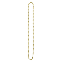 Metallic Beaded Necklace Jewelry, Assorted Colours, 30-in, Wearable Costume Accessory for Halloween