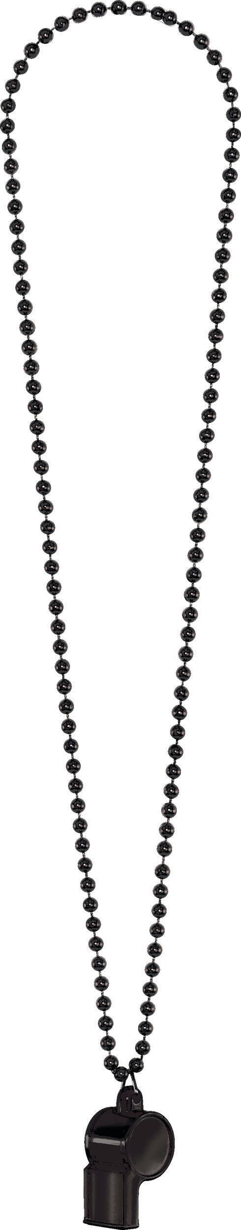 BLK WHISTLE/CHAIN