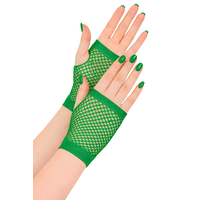 Gants sans doigts en filet pour adulte, choix de couleurs, taille unique, accessoire de costume à porter pour l'Halloween Composite_or_Mixed