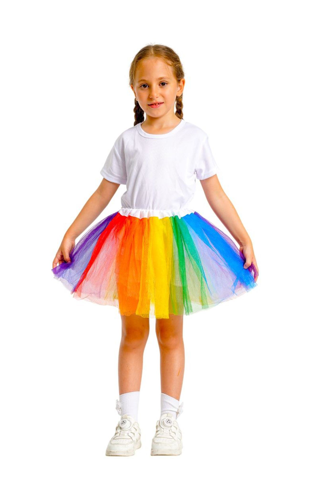 Tutu pour enfants, arc-en-ciel Front_Flat