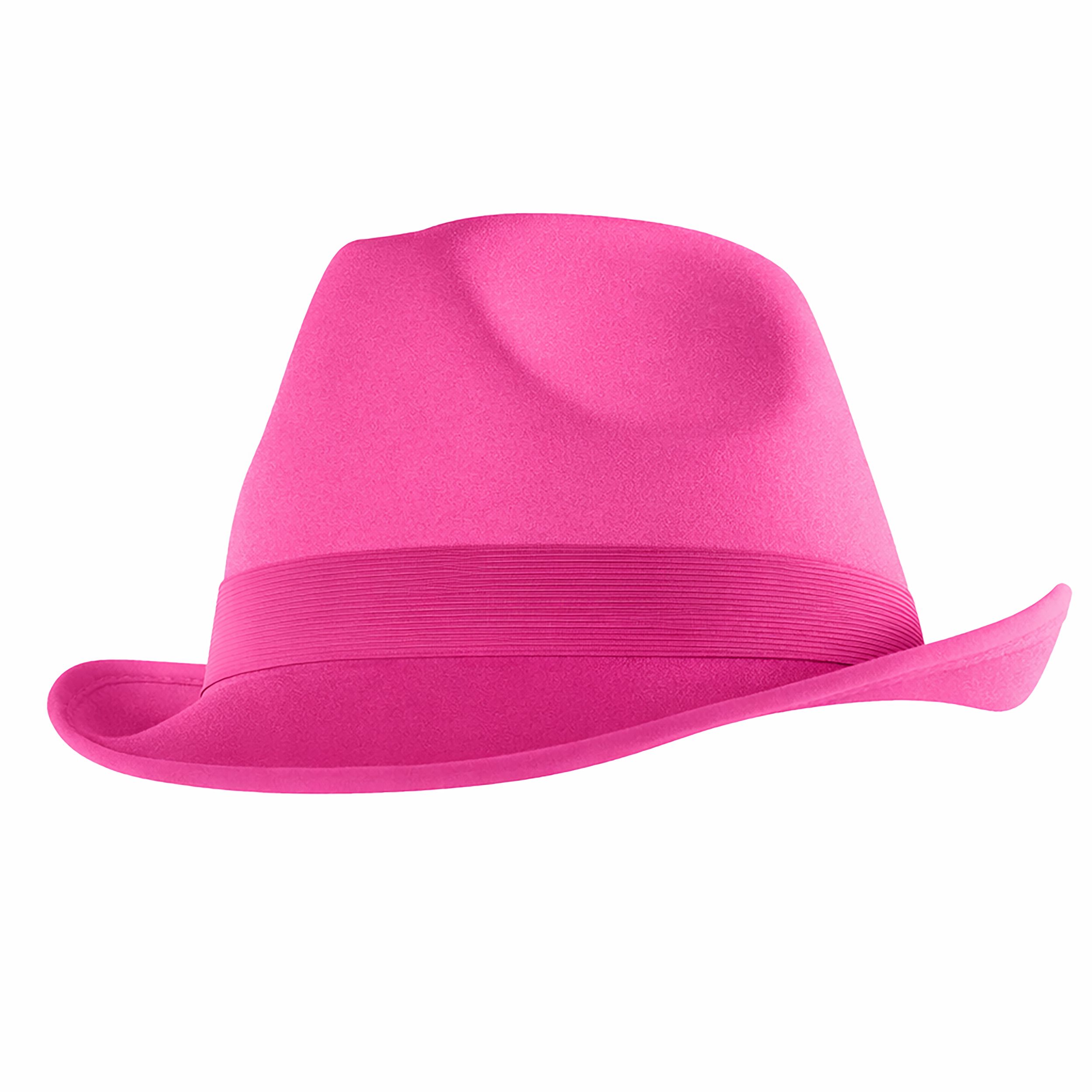 Chapeau mou en feutre, rose Front_Angled_Left