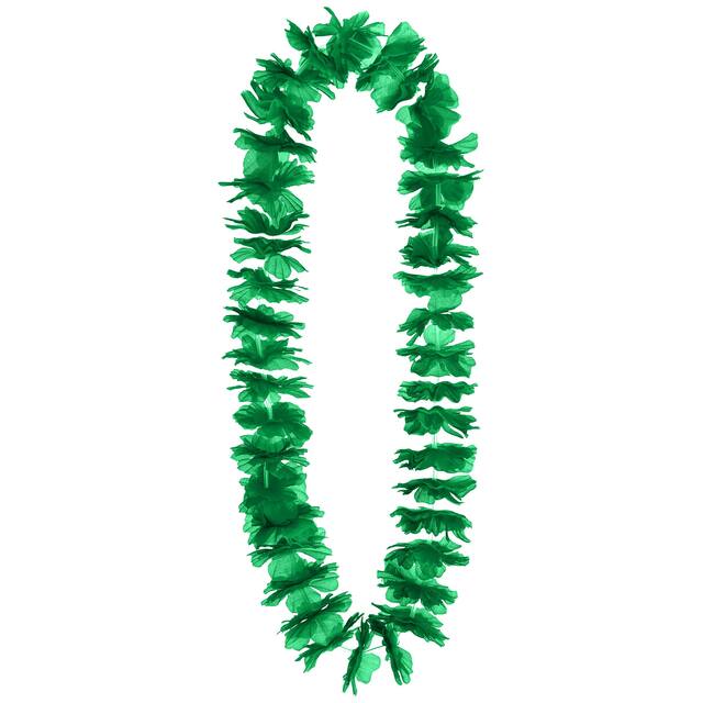 Festive Green Lei, 40-in Front_Flat