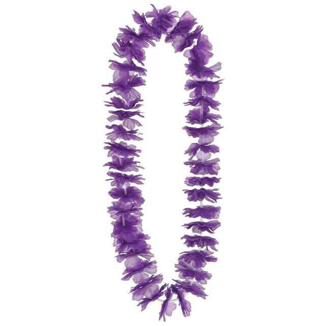 Collier lei, violet, 40 po Front_Flat