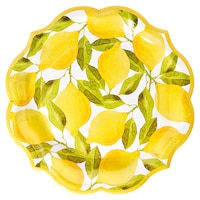 Assiettes à dîner Sophistiplate Lemons, paq.&nbsp;8 Overhead_Flat