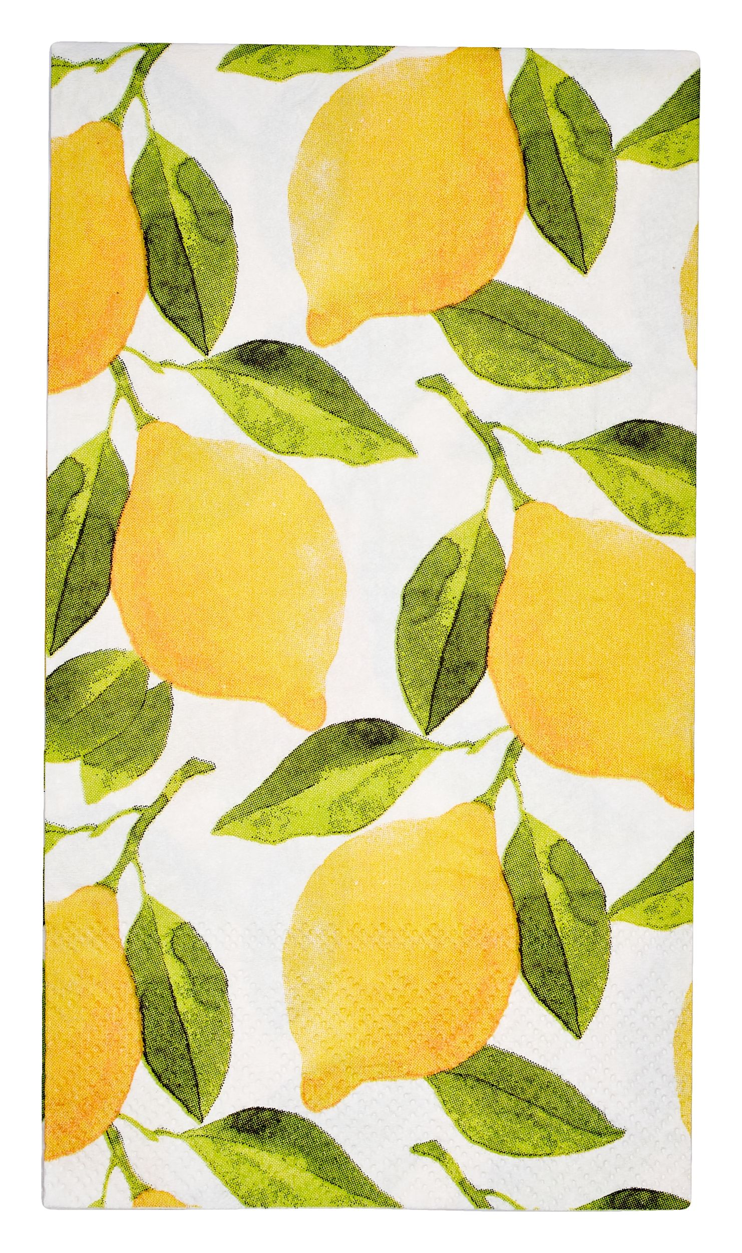 Serviettes d’invités 2&nbsp;épaisseurs Sophistiplate Lemons, paq. 16 Front_Flat