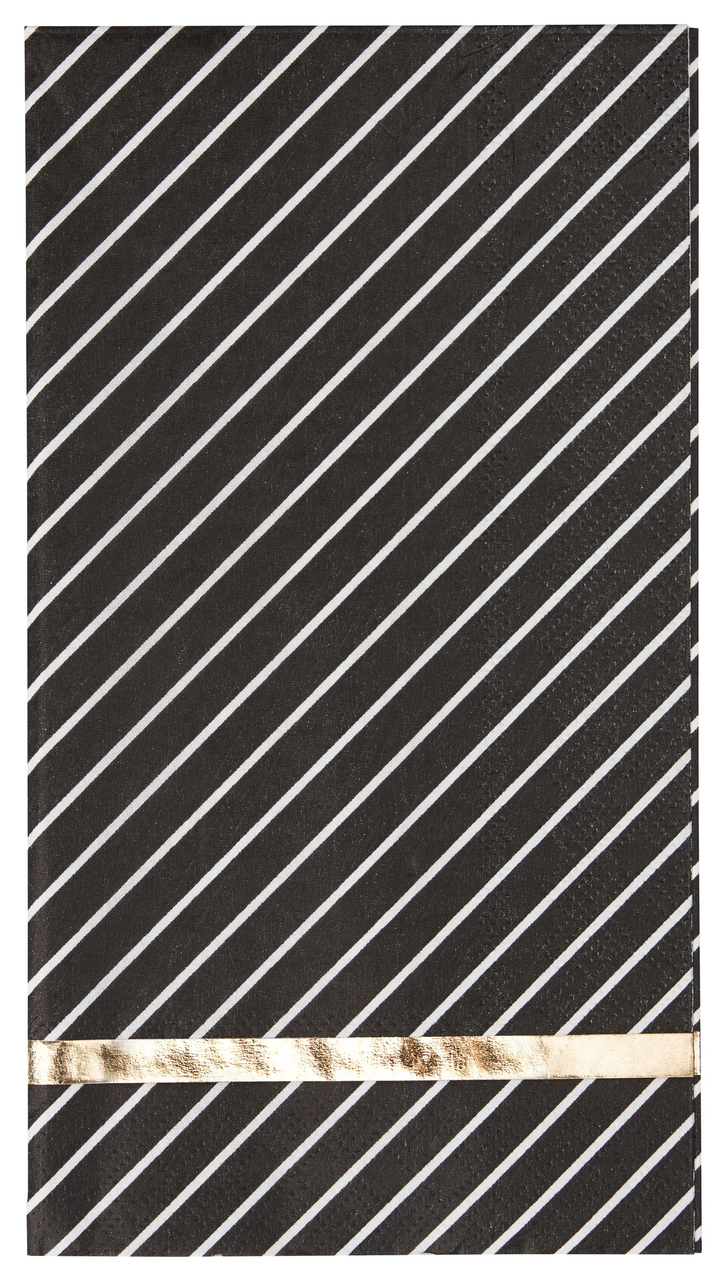 Serviettes d’invités 3&nbsp;épaisseurs Sophistiplate Solid Black, paq. 20 Overhead_Flat