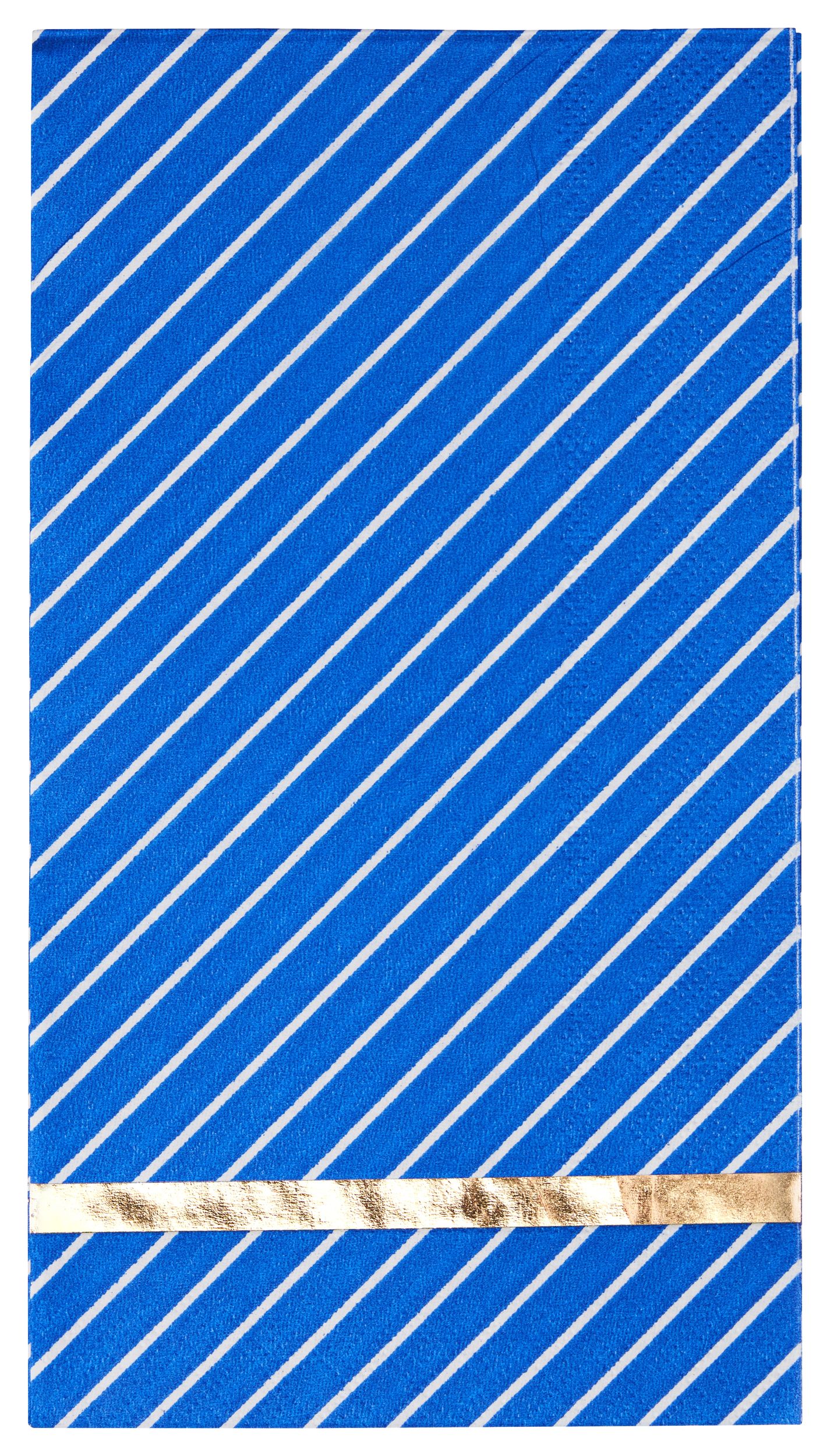 Serviettes d’invités 3&nbsp;épaisseurs Sophistiplate Solid Blue, paq. 20 Overhead_Flat
