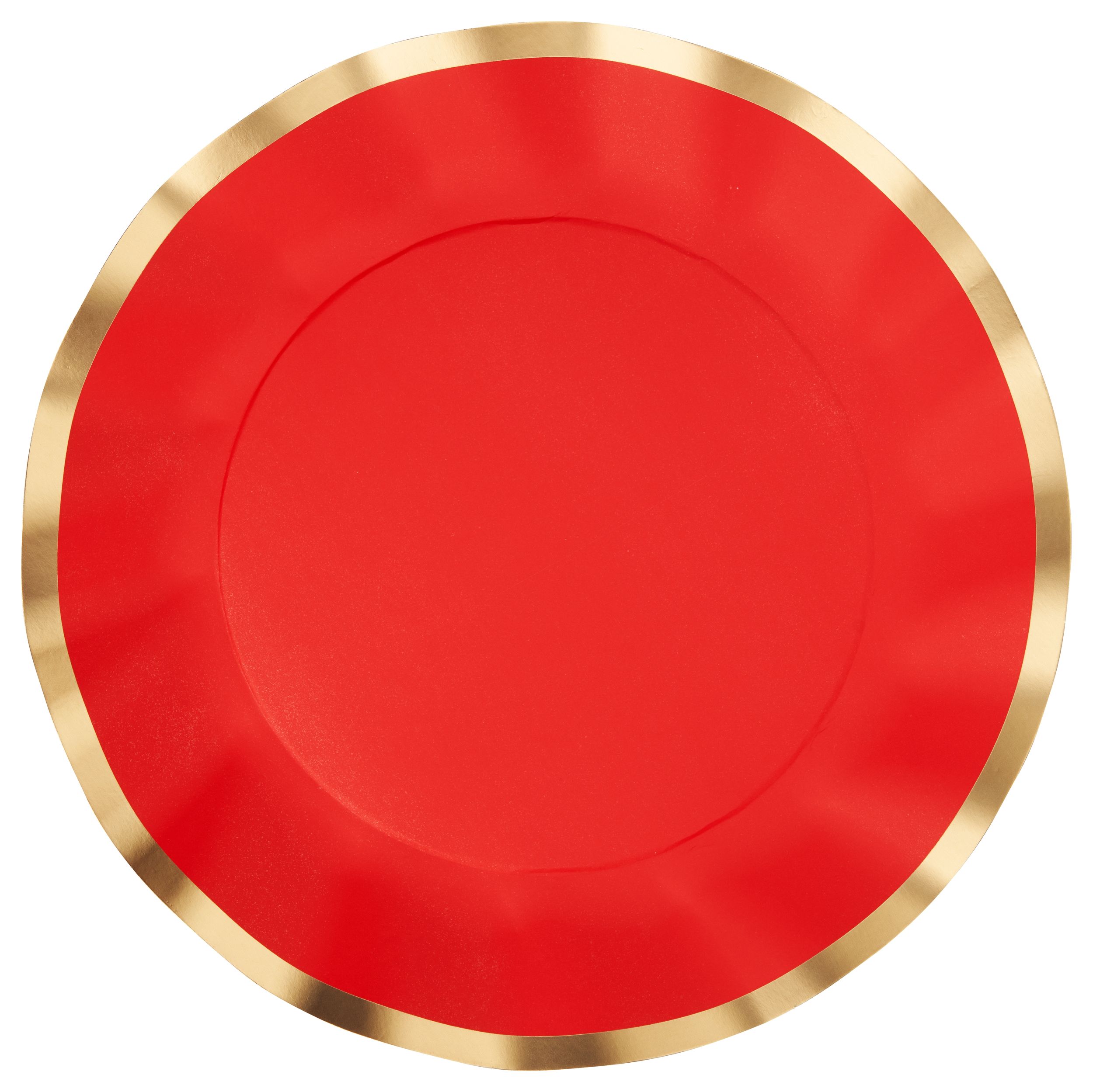 Assiettes à dîner Sophistiplate Solid Red, paq.&nbsp;8 Overhead_Flat