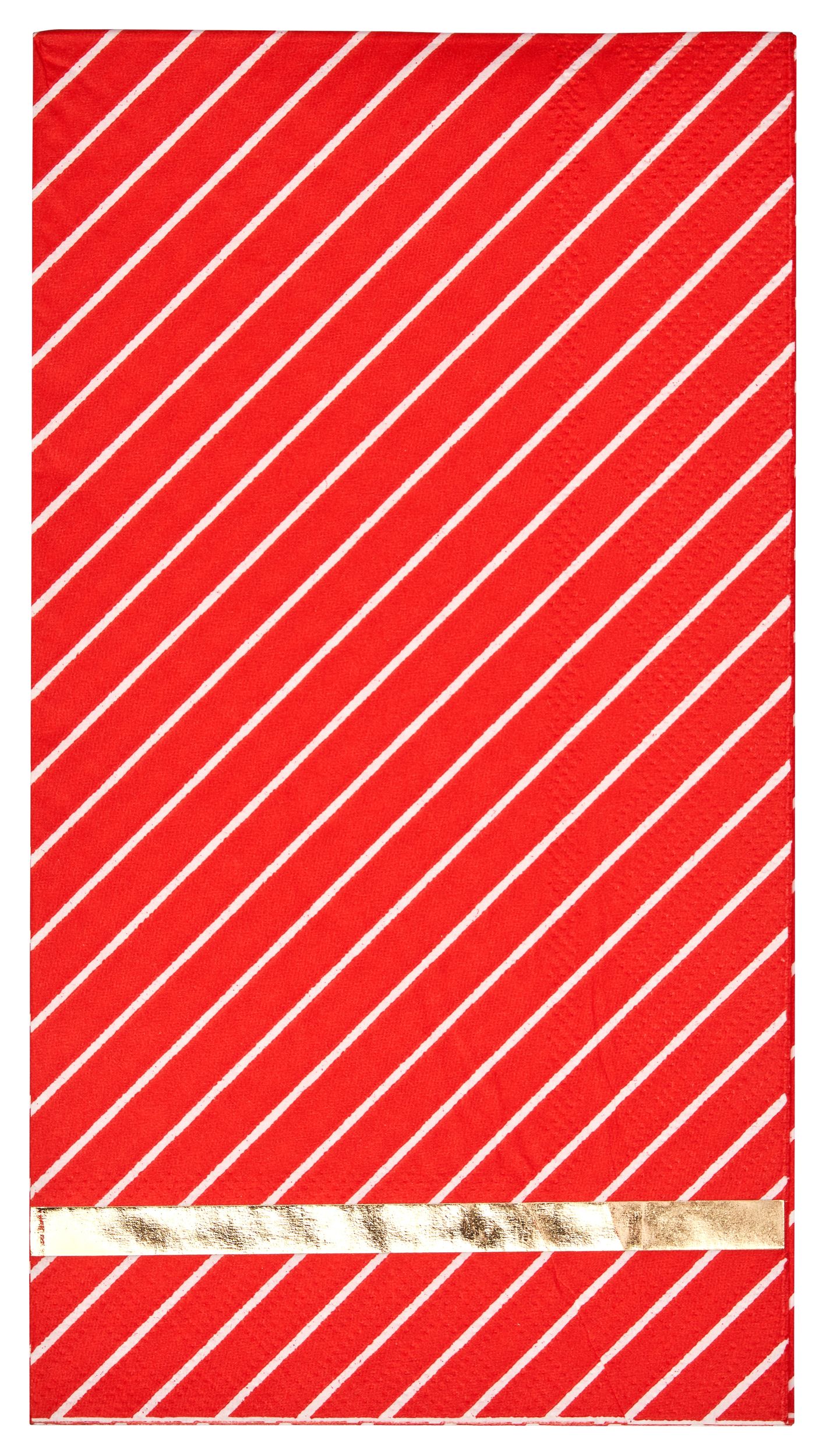 Serviettes d’invités 3&nbsp;épaisseurs Sophistiplate Solid Red, paq. 20 Overhead_Flat